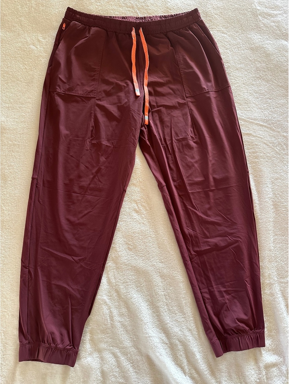 Fabletics "The One" Jogger Pants Burgundy / Oxblood - Size XL